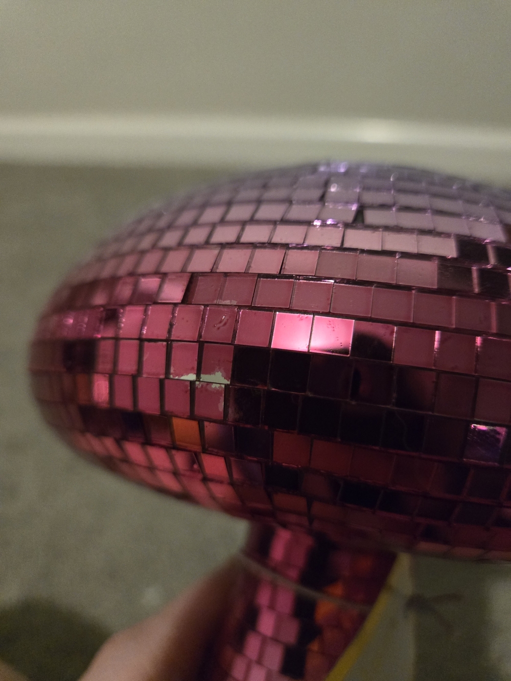 Disco Mushroom Table Decor - Pink/Purple Mosaic - Picture 7 of 8